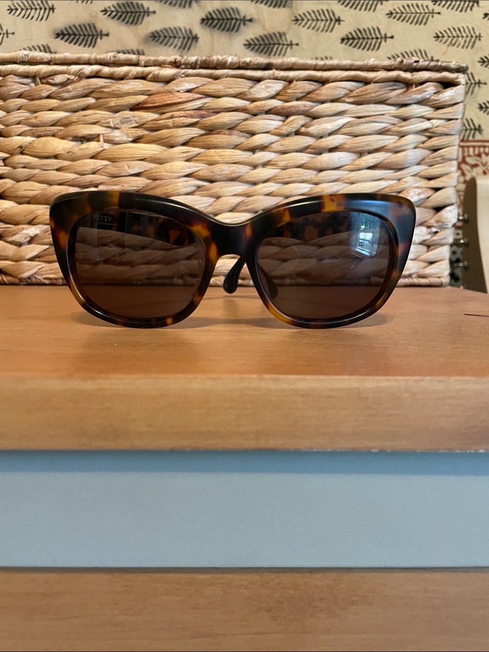 Toms Kitty Tortoiseshell Cat-Eye Sunglasses with Brown Lenses